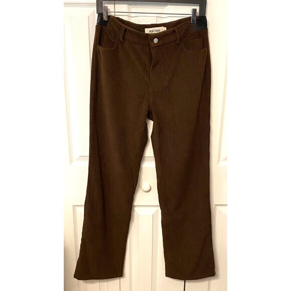 REALTAKAI 6359 Men's 2XL CORDUROY WIDE STRAIGHT PANTS Japanese Streetwear US 33W - Picture 2 of 9